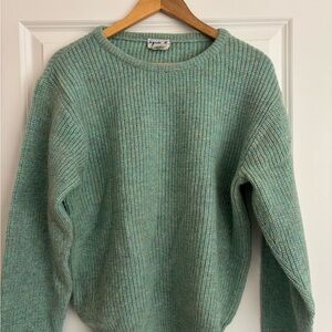 Agnes B. Mint Green Crew Neck Sweater
